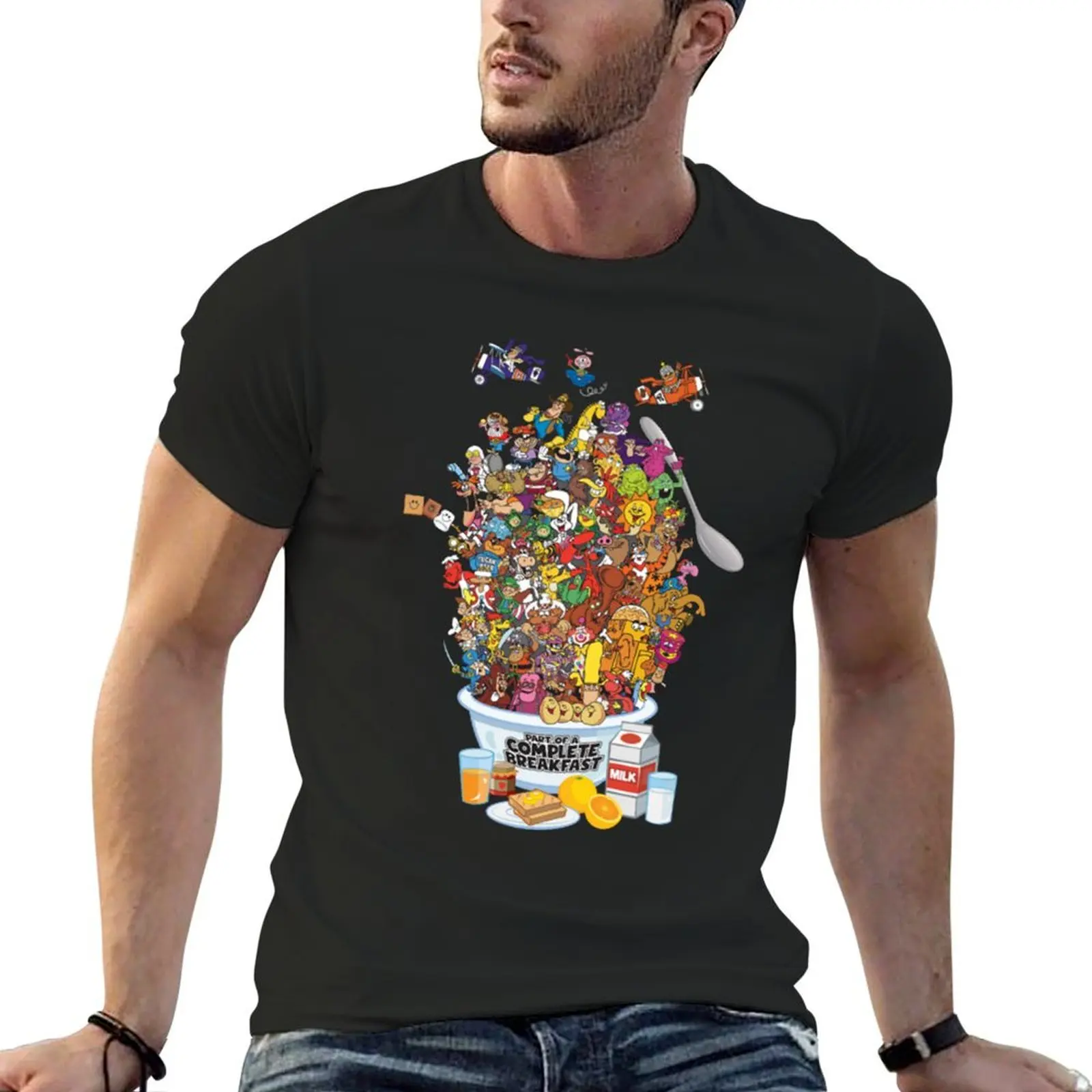 

Cereal Mascots - Part of a Complete Breakfast! T-shirt blanks Aesthetic clothing anime clothes customizeds men t shirt