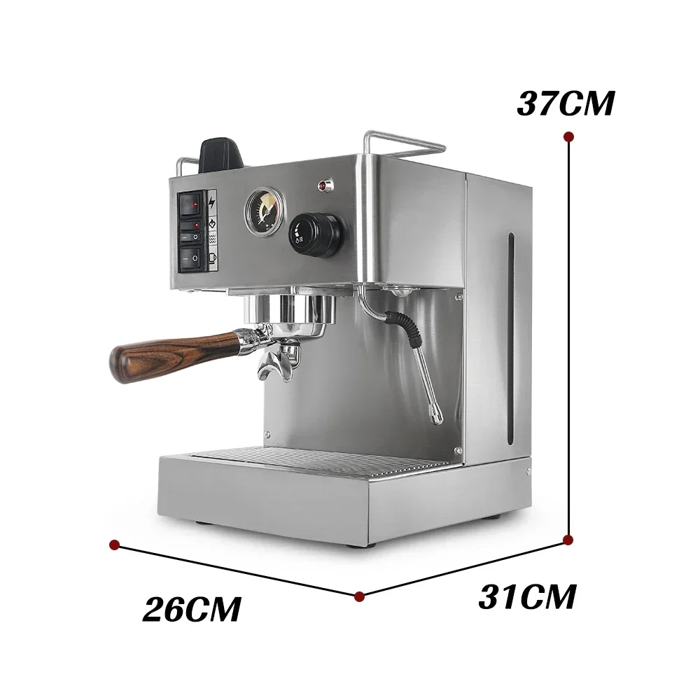 HomeWise 3.5L Semi-automatic Espresso Coffee Maker Machine With Counter Tamper 9Bar Coffee Machine Stainless Steel 220-240V 3