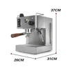 HomeWise 3.5L Semi-automatic Espresso Coffee Maker Machine With Counter Tamper 9Bar Coffee Machine Stainless Steel 220-240V 3