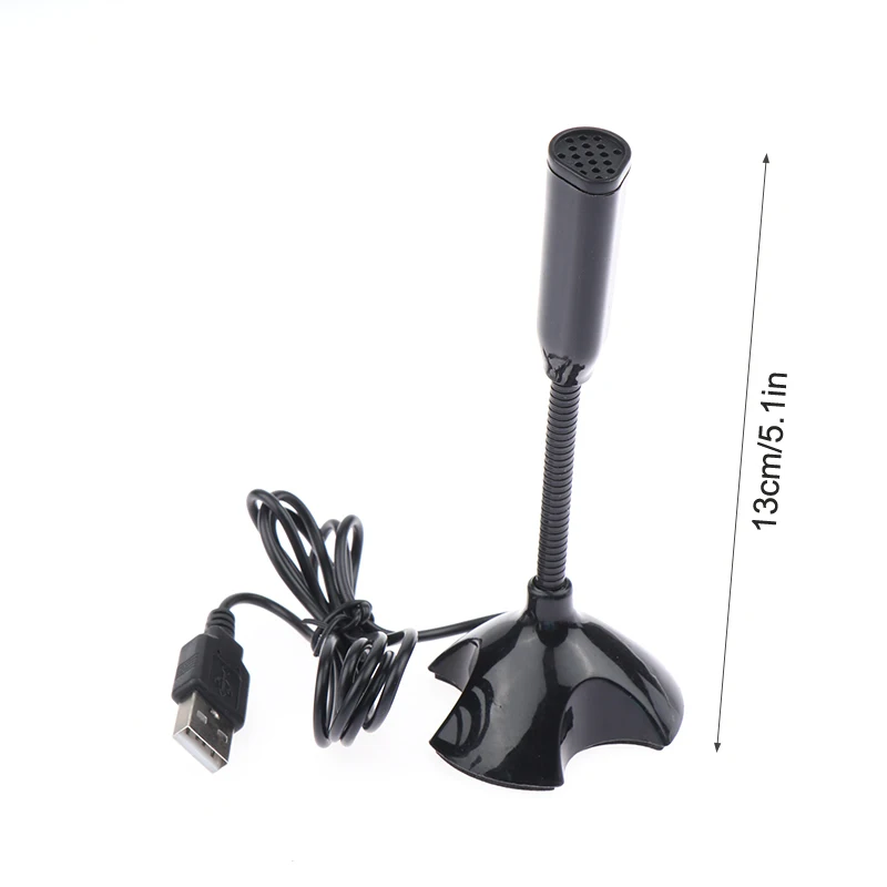 스튜디오 음성 노래 게임 스트리밍용 노트북 마이크, USB 데스크탑 스탠드 마이크, 거치대 포함, 3.5mm