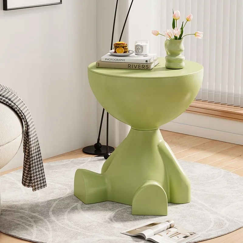 Simple corner table, movable ornaments, tea table, small living room, small table, side table, peculiar bedside table