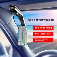 Support de téléphone portable de Navigation pour pare-soleil de voiture, vue directe, support de Navigation universel pour voiture librement réglable, fournitures de support pour voiture 2