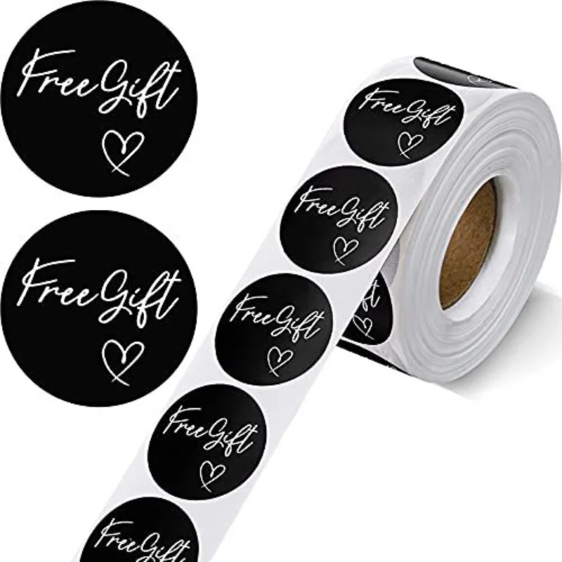 Rouleau D'autocollants "Merci Pour Votre Achat" - Uxcell - 1x3 Pouces - Rectangle Adhésif