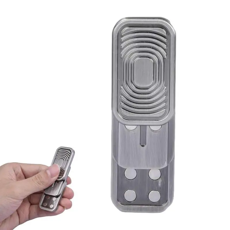 

Brick Fidget Slider Creative Portable Stainless Steel Fidget Toy Sturdy Durable Relaxing Toys For Boyfriend Father Fiance Hubby