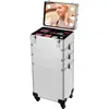 4in1 Makeup Rolling Train Case Cosmetic Organizer Box 3 Color Led Lighted Mirror 1