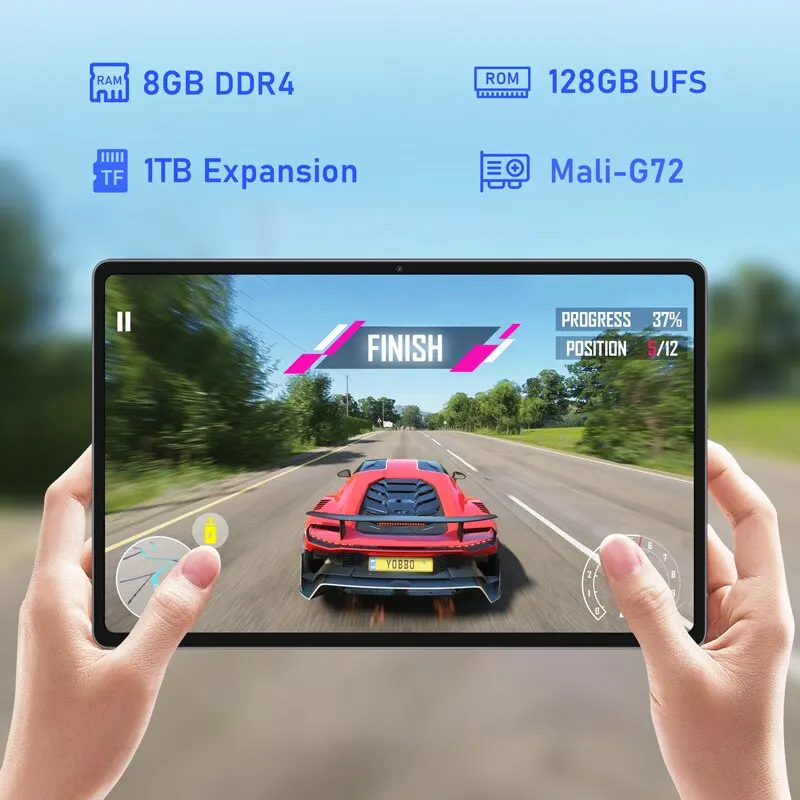 N-ONE NPad Plus 태블릿 PC, 10.36 인치, 2000x1200 FHD MT8183, 8 코어, 안드로이드 12, 16 GB RAM, 128GB ROM, 6600mAh, 듀얼 와이파이, BT5.