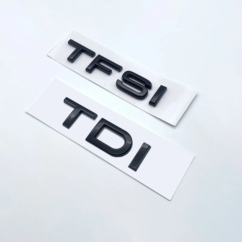 광택 블랙 ABS 숫자 문자 Q2 Q3 Q4 Q5 Q6 Q7 Q8 TDI TFSI 2.0T 엠블럼 아우디 Q 시리즈 자동차 펜더 트렁크 후면 로고 스티커