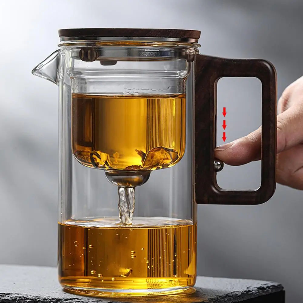 Description Picture 2 of itemGlass Tea Pot Multipurpose Transparent Tea Pot 520ml Portable Tea Pot With Strainer Dishwasher Safe Teapot For Green Tea Black