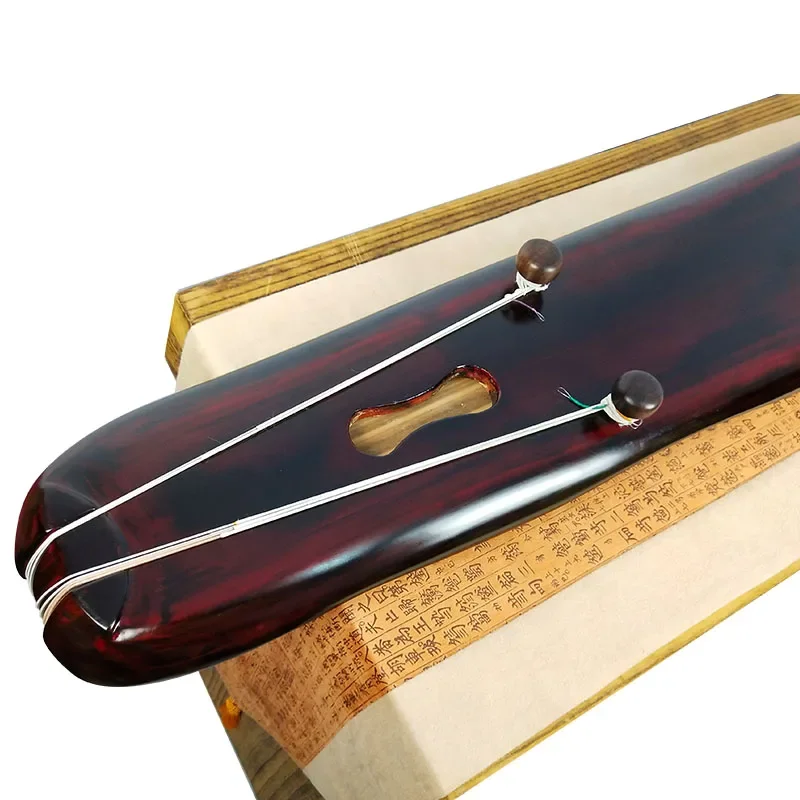 Chinese Guqin Banana leaf type centuries-old fir wood Zither professional collection guqin pure lacquer antler cream Zither