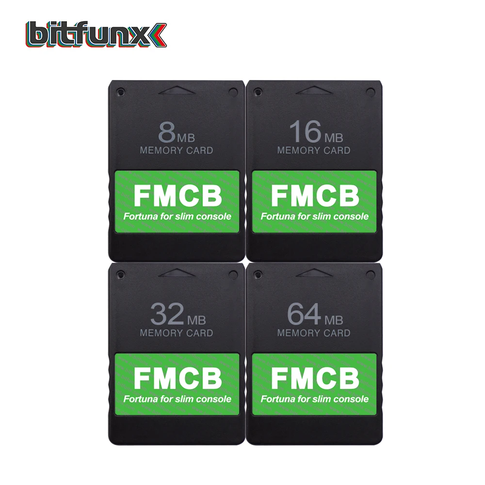 Bitfunx Fortuna FMCB Бесплатная карта памяти McBoot для Sony Playstation 2 PS2 Slim Игровая консоль