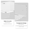 6/12Pcs Acrylic Wall Shelves Floating Shelves Clear Small Shelf Product Display Stand Wall Decoration Storage Rack 4