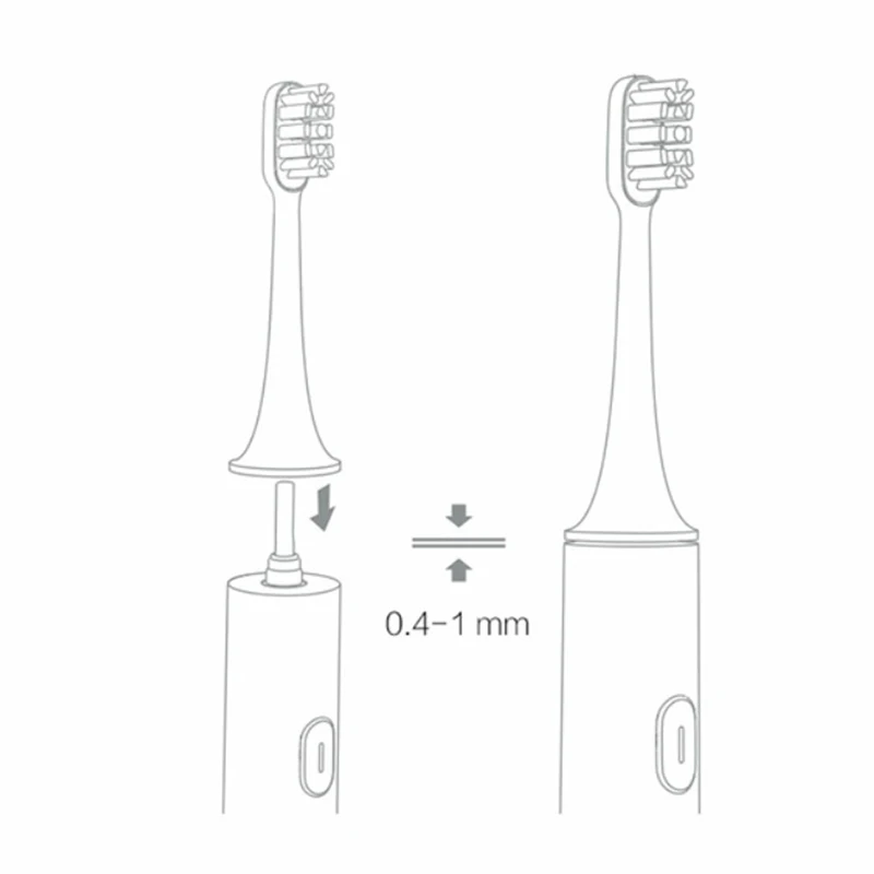 Toothbrush Heads 10PCS Replaceable For XIAOMI MIJIA T100 Sonic Electric Toothbrush Soft DuPont Bristle