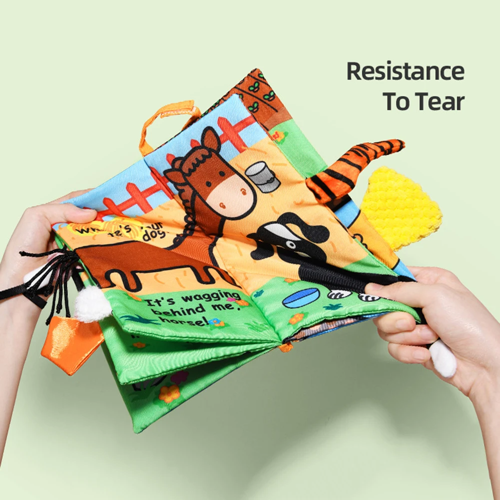 Рисунок 2 - Тканевые книги с животными и хвостами для малышей 0-3