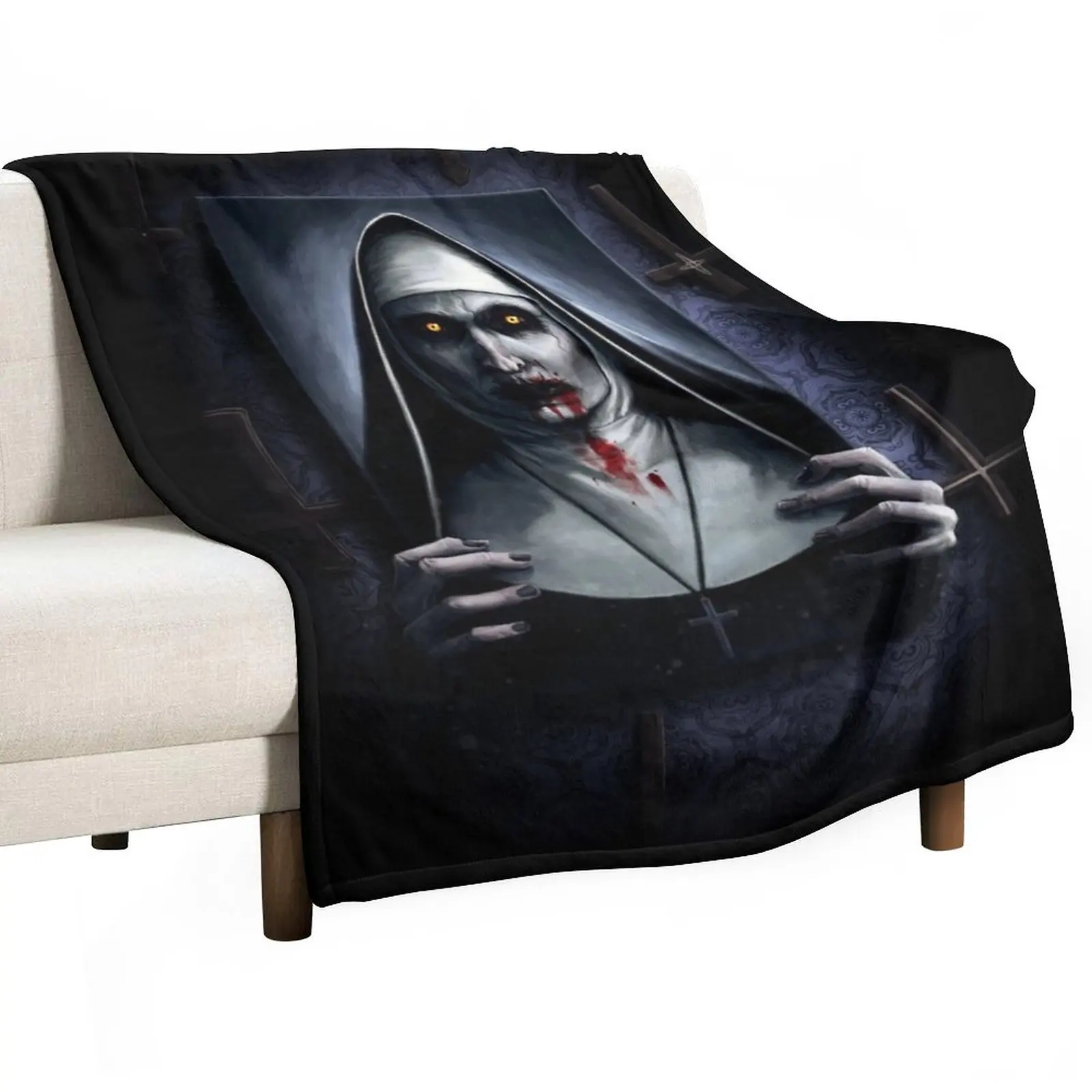 

Valak Painting Throw Blanket Kid'S Blanket For Sofa Thin Thermal Blanket Summer Blanket