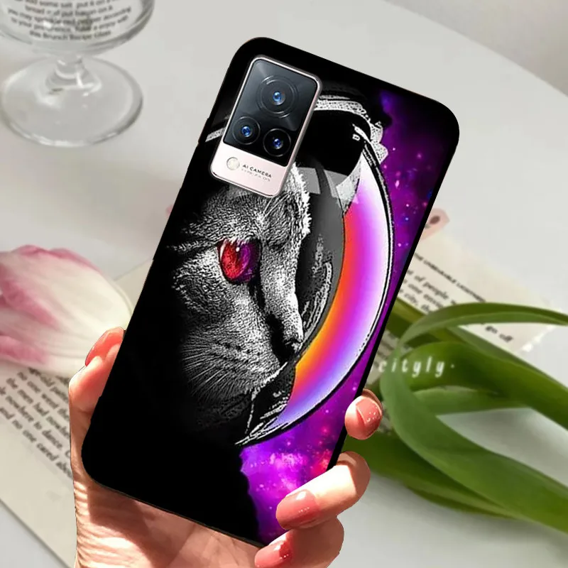 Soft Silicone Phone TPU Coque Cover for Vivo V21 Series - Protective s Shell
