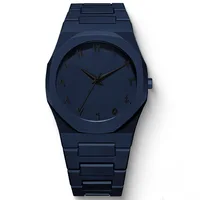 New Fashionable Men’s Watch Simple Black Male Quartz Watches Arabic digital Casual Drip Oil Strap