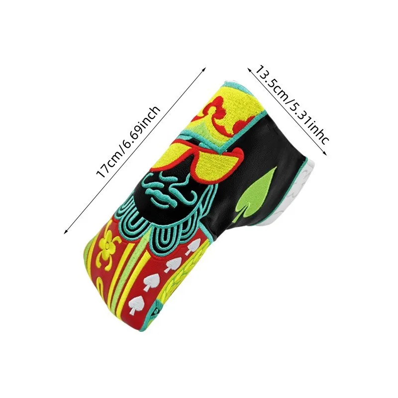 Golf Putter Cover Magnetic Closure PU Leather Golf Putter Headcover Accessories Club Head Cover