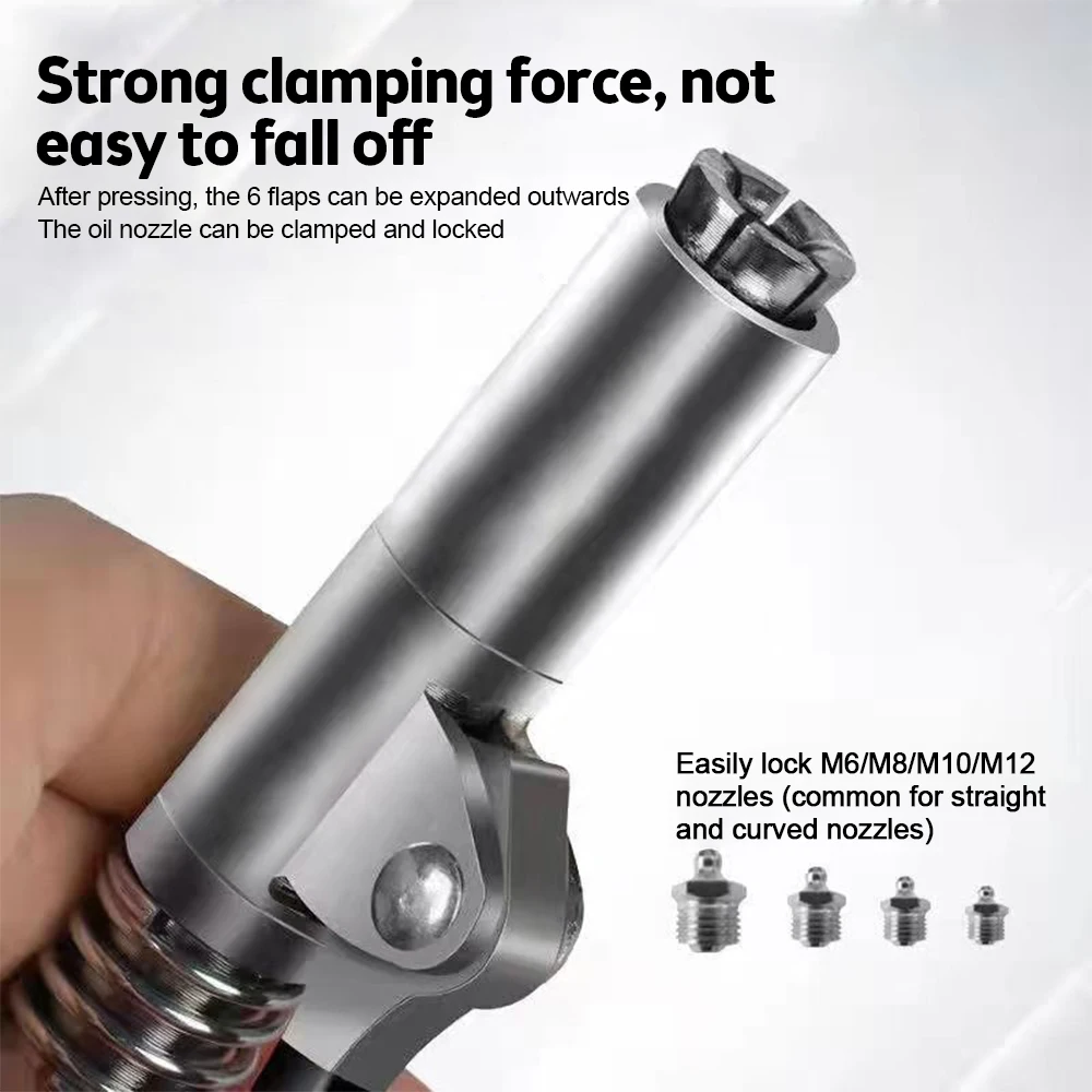 Fett Gun Koppler Mini Manuelle Fett Pumpe Kopf Hohe-druck Locking Clamp Typ  Spritze Schmierung Düse Öl Füllung Werkzeug - AliExpress