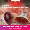 220V Infrared Heating Bulb Lamp 100/150/200/275W for Amphibians Reptiles Poultry Pets Livestock E27 Chicken Duck Farm Supplies 1