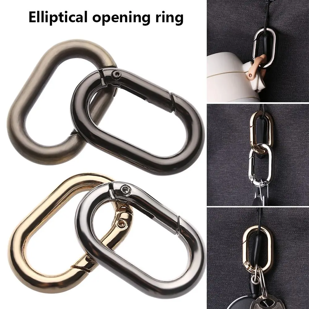 

Survival Hiking Climbing Clip Zinc Alloy Oval Hook Ring Buckle Keychain Carabiner