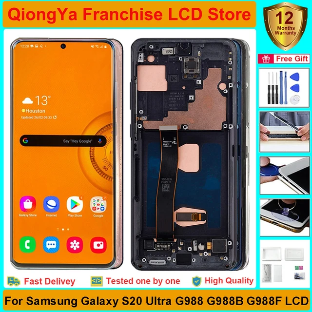 100% Original AMOLED 6.8'' LCD with frame Replacement for SAMSUNG S23 Ultra  Touch Screen Display with Back Glass - AliExpress