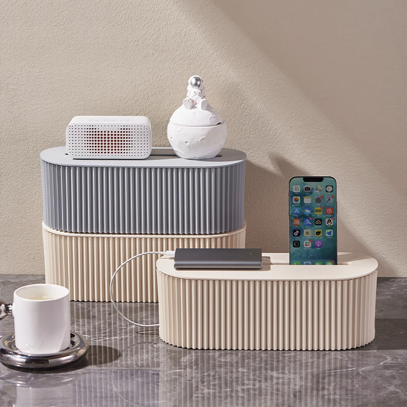

Nordic Plug Board Storage Box Cable Wire Organizer Case Socket Wireless WiFi Router Bracelet Desktop Data Line Plug Holder Shelf