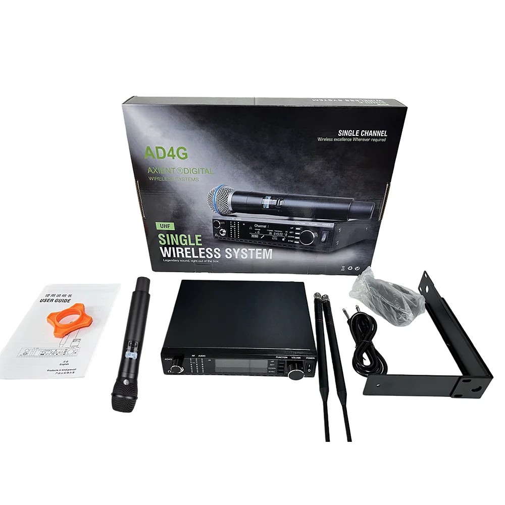 Wireless Microphone Paulkitson Professional Single Channel AD4G Microphone With Monitoring Microphone Ksm11uhf Wireless System Karaoke