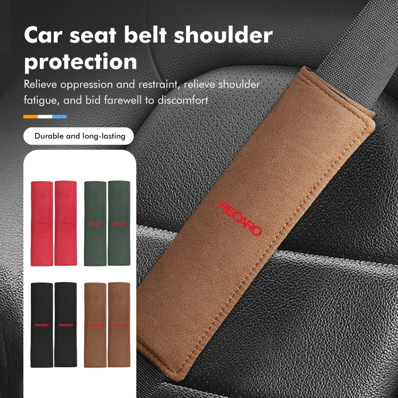 Accessori Per Spalline Per Cintura Di Sicurezza Per Auto In Pelle Scamosciata Da 2 Pezzi Per Recaro Nan