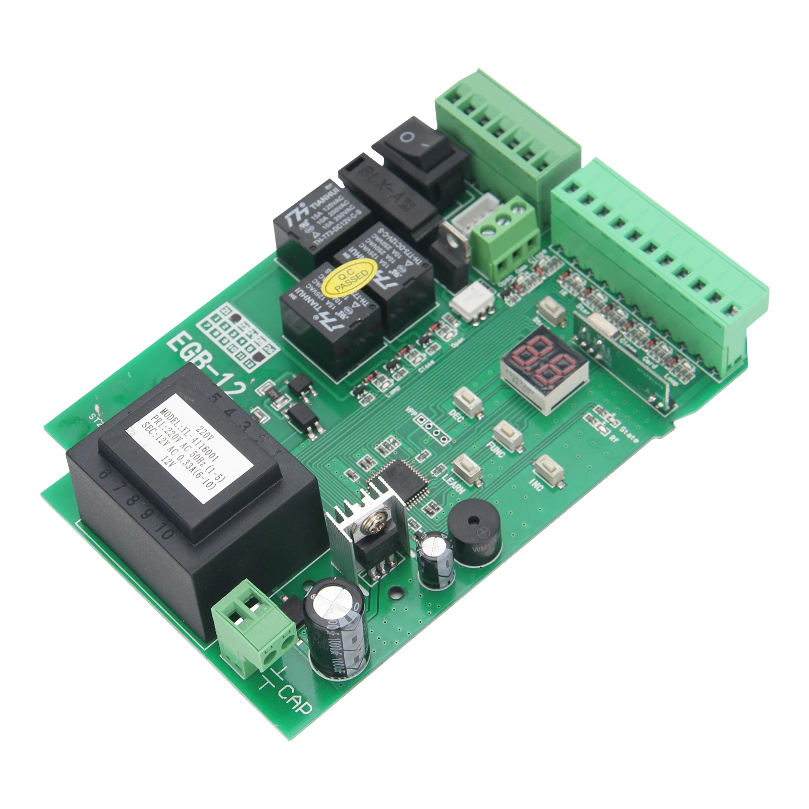 EGB-12 스마트 PCB 제어 보드(DC 24V 자동 스윙 게이트 개폐기용, 듀얼 암 중앙 시스템 교체용)