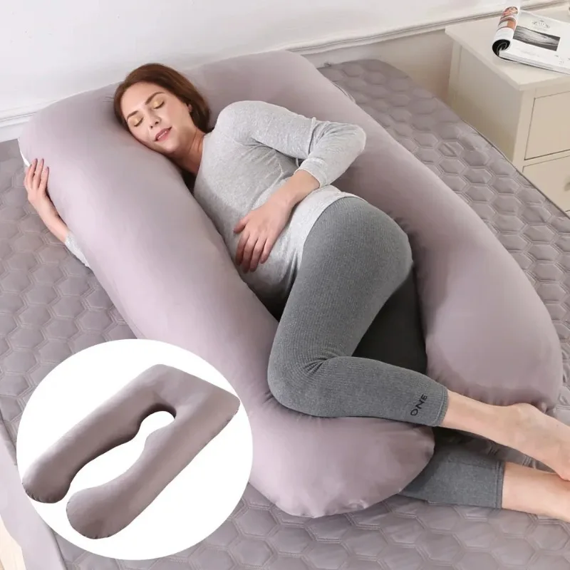 Pillow for Pregnant Women Four Seasons Universal U-shaped Cushion Waist Support Nursing Mother Long Body Pillow