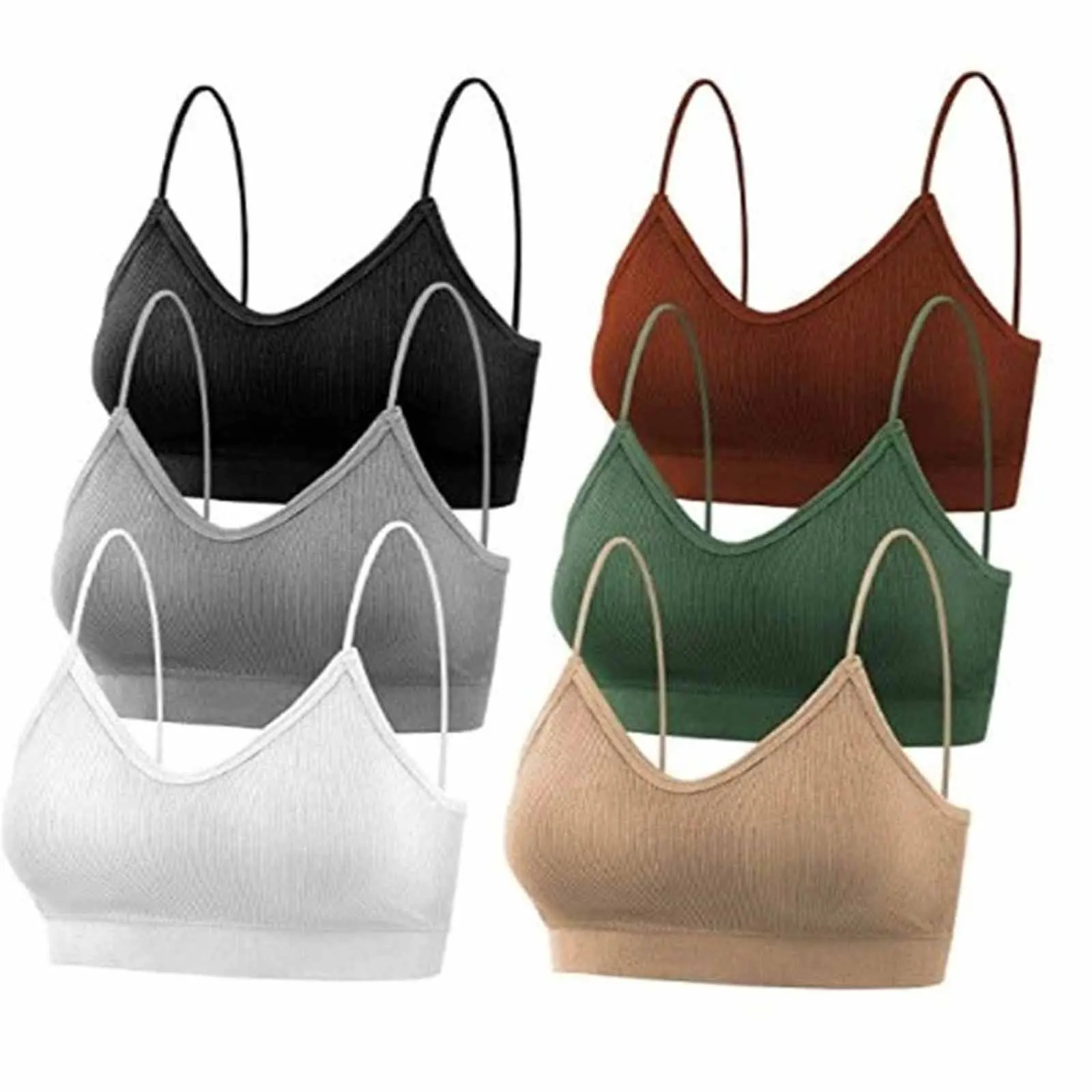 Sexy Wireless Bralette Seamless Women Bra Padded Sleep Tops V neck Sports Tube Top Breathable Crop Lingerie Underwear