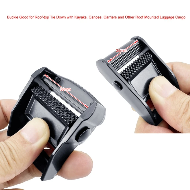 Aluminum Alloy Lock Slider Buckles Heavy Strap Release Adjustable Metal Buckles 25/38mm H9EE aluminum alloy buckles