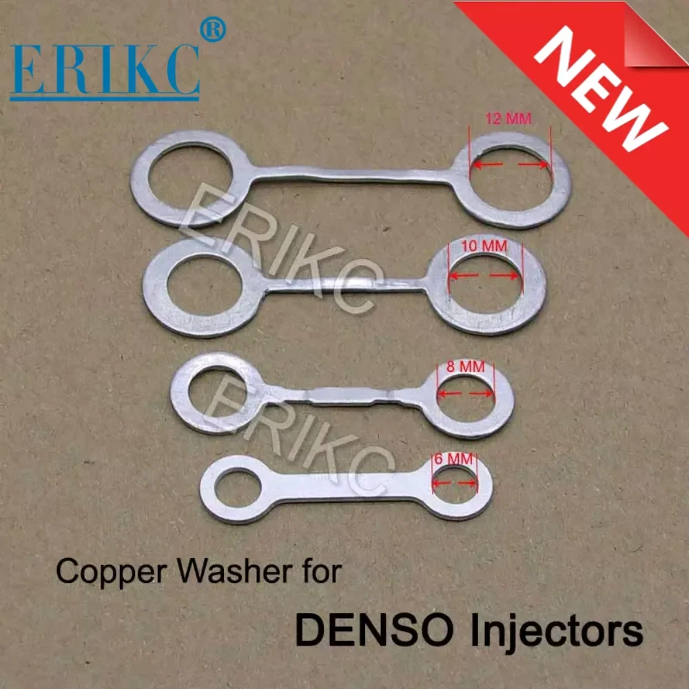 

5pcs Both Ends Round Heat Shield Rings Common Rail Injector Base Washer Gasket for Toyota Hilux Denso Diesel Fuel Injection