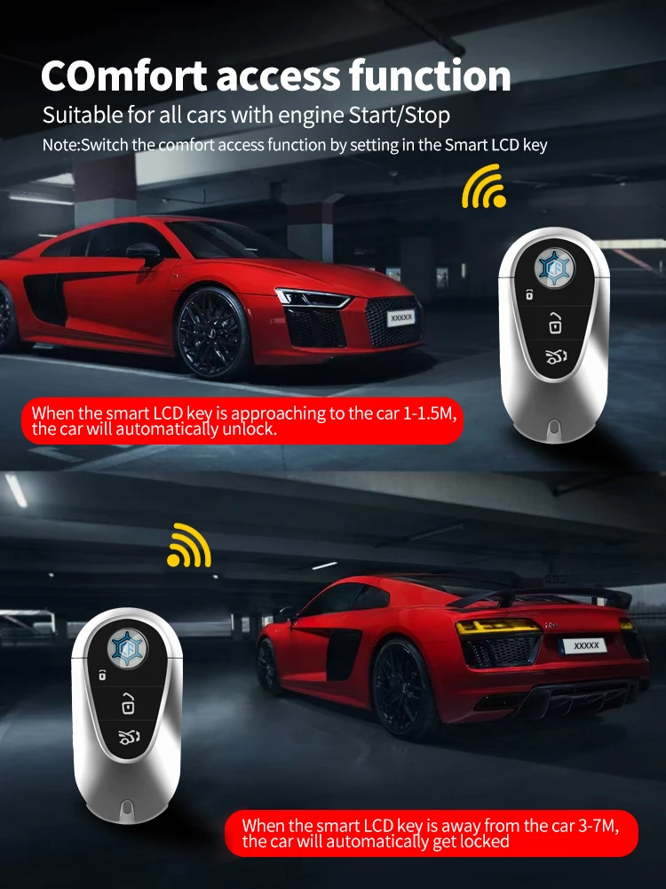 Remote low price smart remote control key universal car one-button start A800