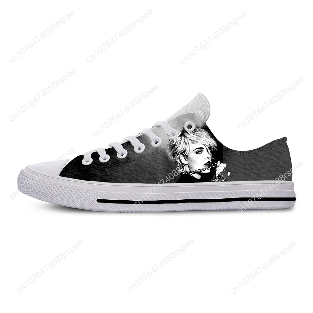 Hot Summer Fashion Madonna Music Pop Singer Cute Funny Low Top Casual Shoes Men Women Latest Sneakers Classic Board Shoes