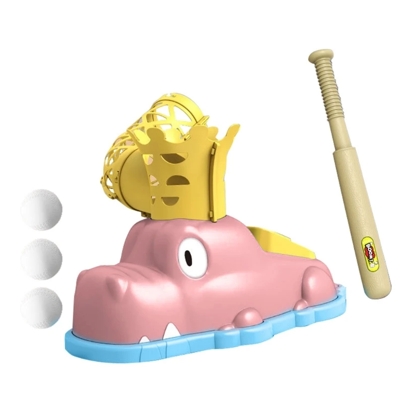 

Baseball Pitching Machine with Baseball Bat Baseball Launcher Kid Training Toy