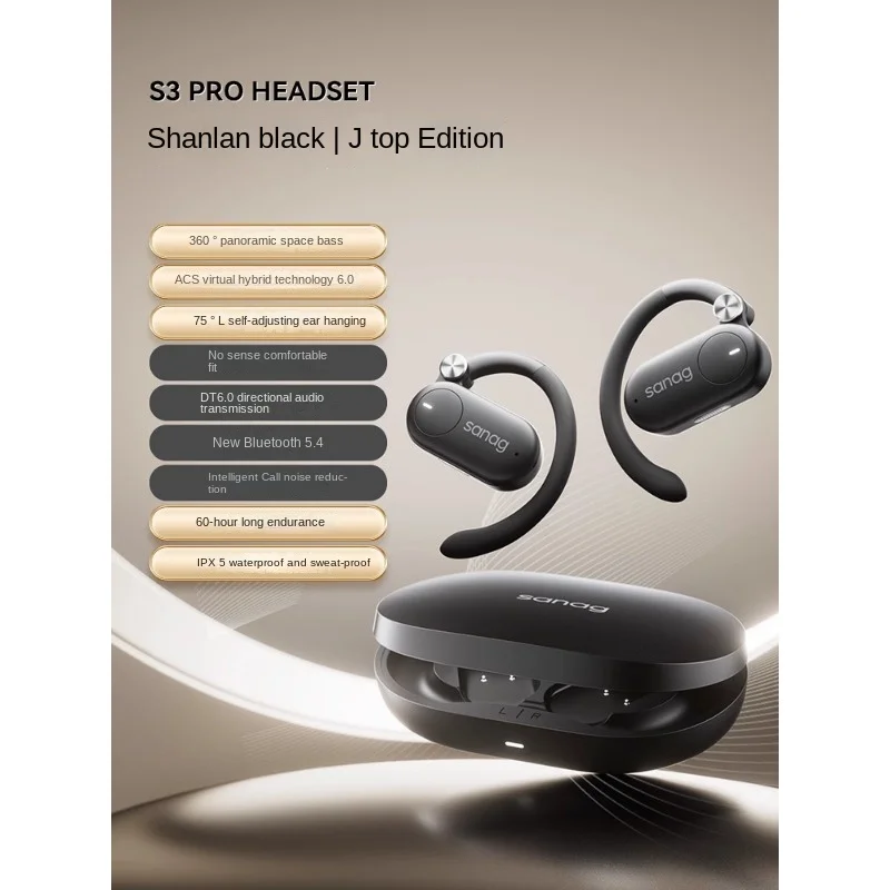 

Беспроводная Bluetooth-гарнитура для бега Sanag S36Wireless