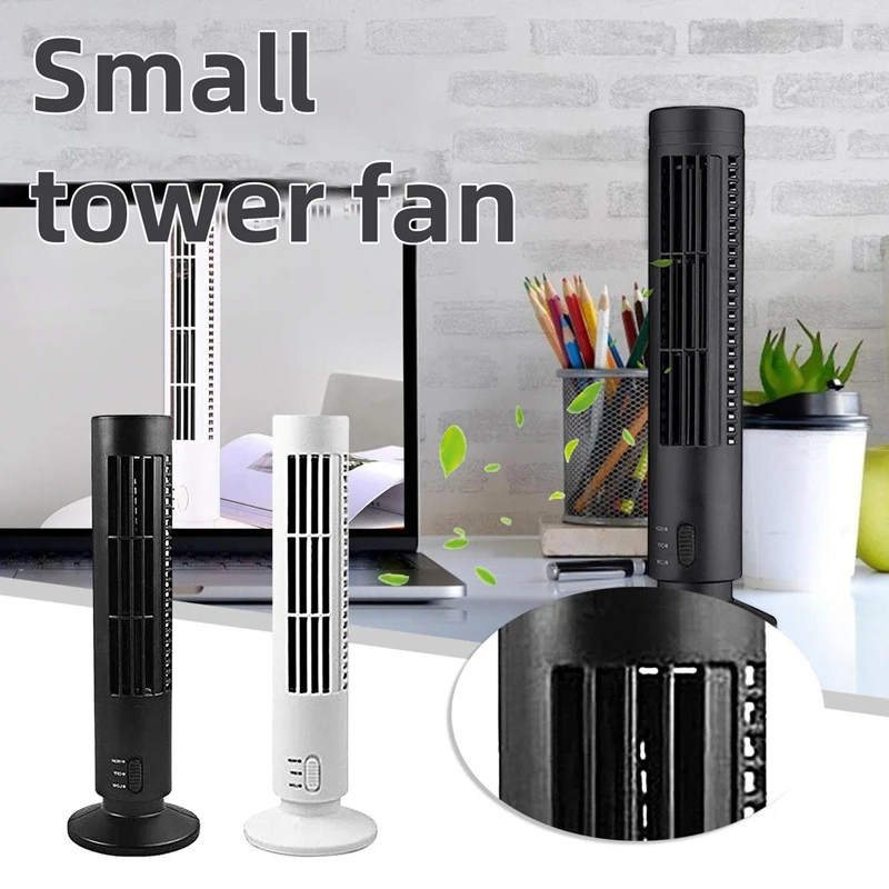 

USB Bladeless Fan Mini Vertical Air Conditioner Household Humidification Air Circulation Coolers For Home Office Bedroom