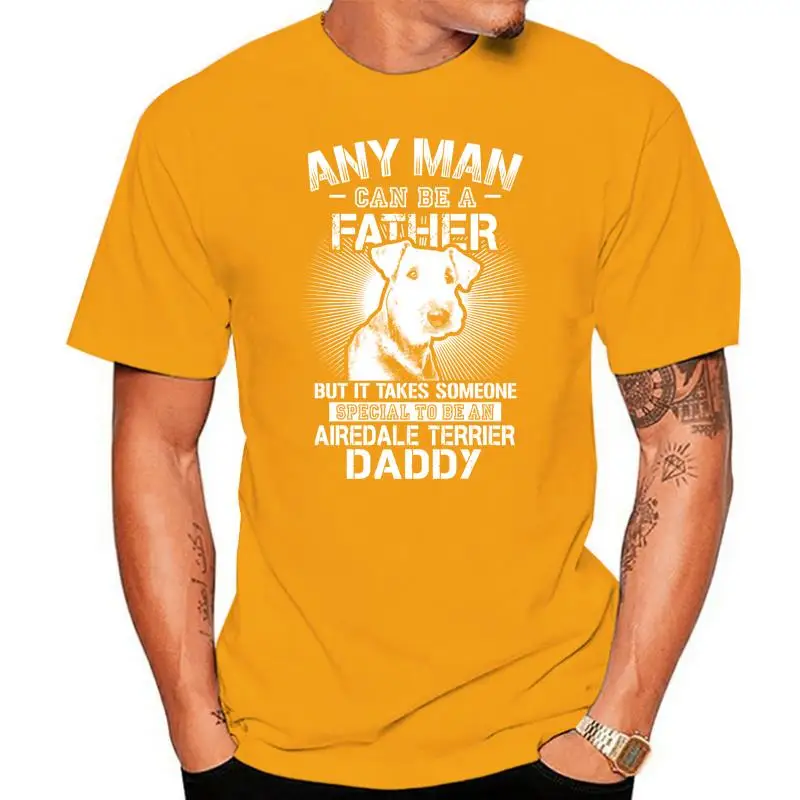 Airedale Terrier For Man Daddy Any Man Può Essere Una Maglietta Premium Del Padre