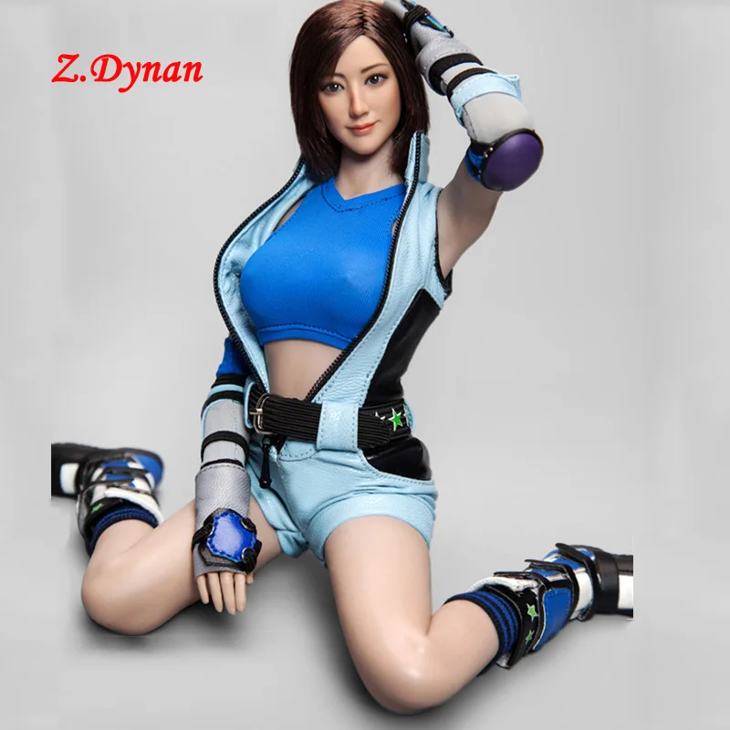 

CATOYS CT013 1/6 Scale Female Head Sculpt Red/blue Vest Sexy Open Chest Bodysuit for 12 Inch Action Figure Doll Clothes