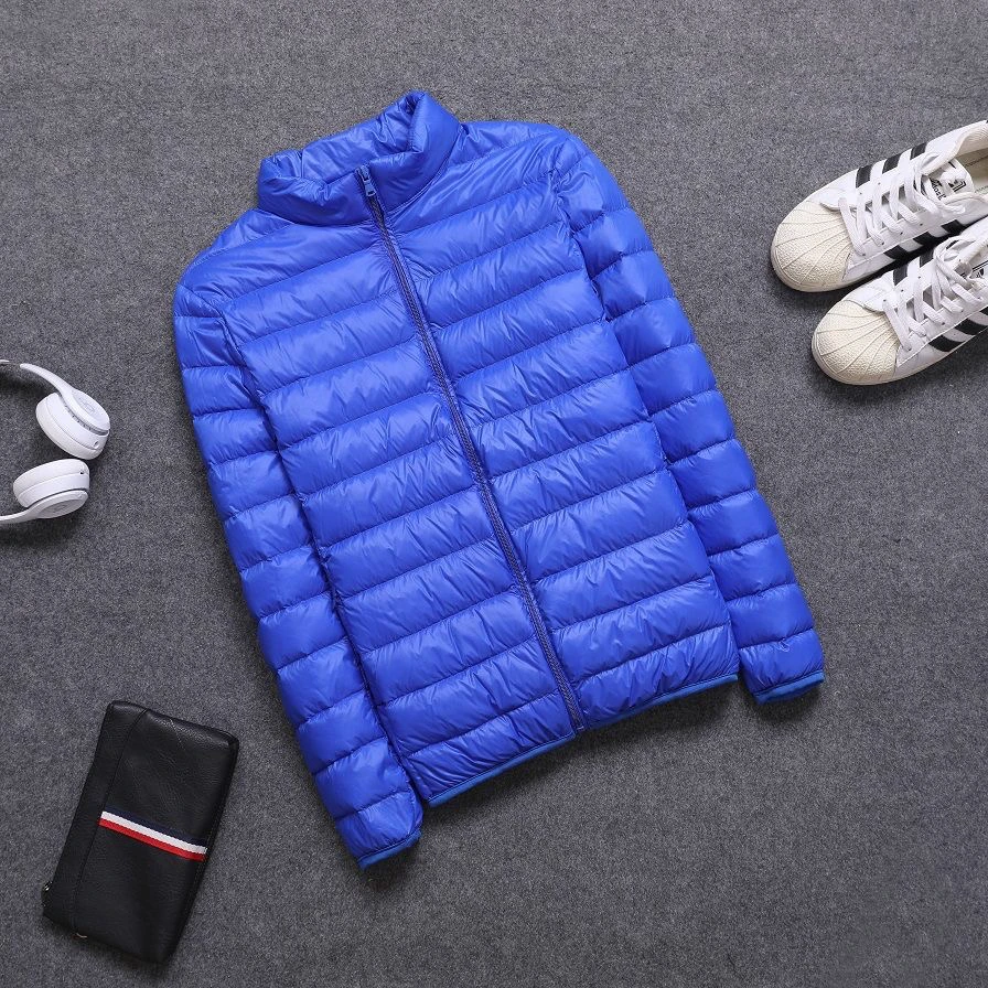 Stand collar royal blue