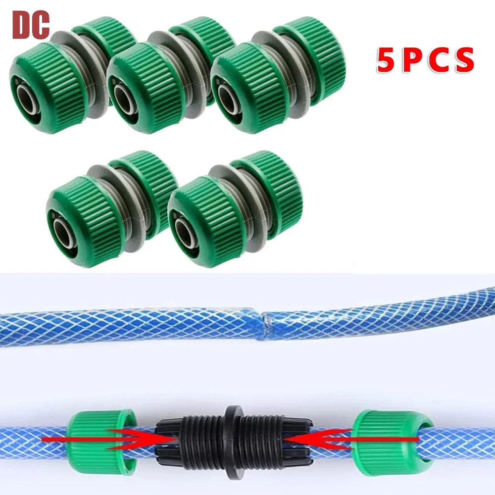 5-piece Hose Connector Quick Connect Kit Irrigation Accessories Water Pipe Extension