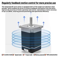 24V/48V DC Servo Motor – 42mm/57mm/86mm Flange, 0.1–1.4Nm Torque, 31W–440W Power, 17-Bit Encoder, RS485, 3000rpm - Image 4