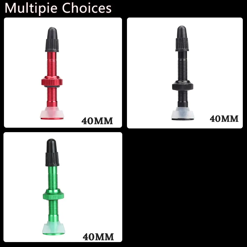 BOLANY 1PCS Fahrrad Ventil 40mm/60mm Rennrad Vakuum Düse Für Fahrrad Tubeless Reifen Kern Aluminium legierung Ventil Zubehör – Detail 14