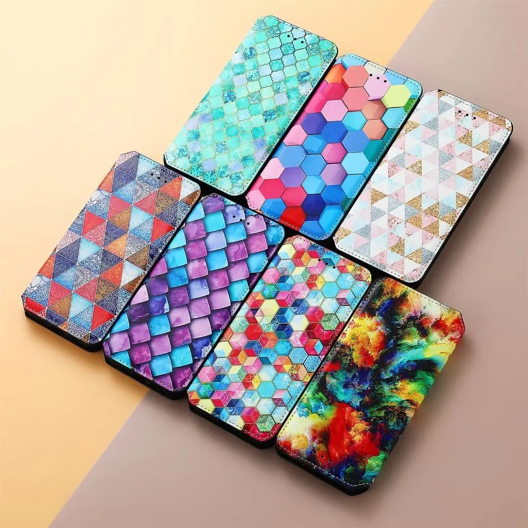 

Кожаный чехол-книжка Redmi Note 12 Pro PLUS с магнитным узором
