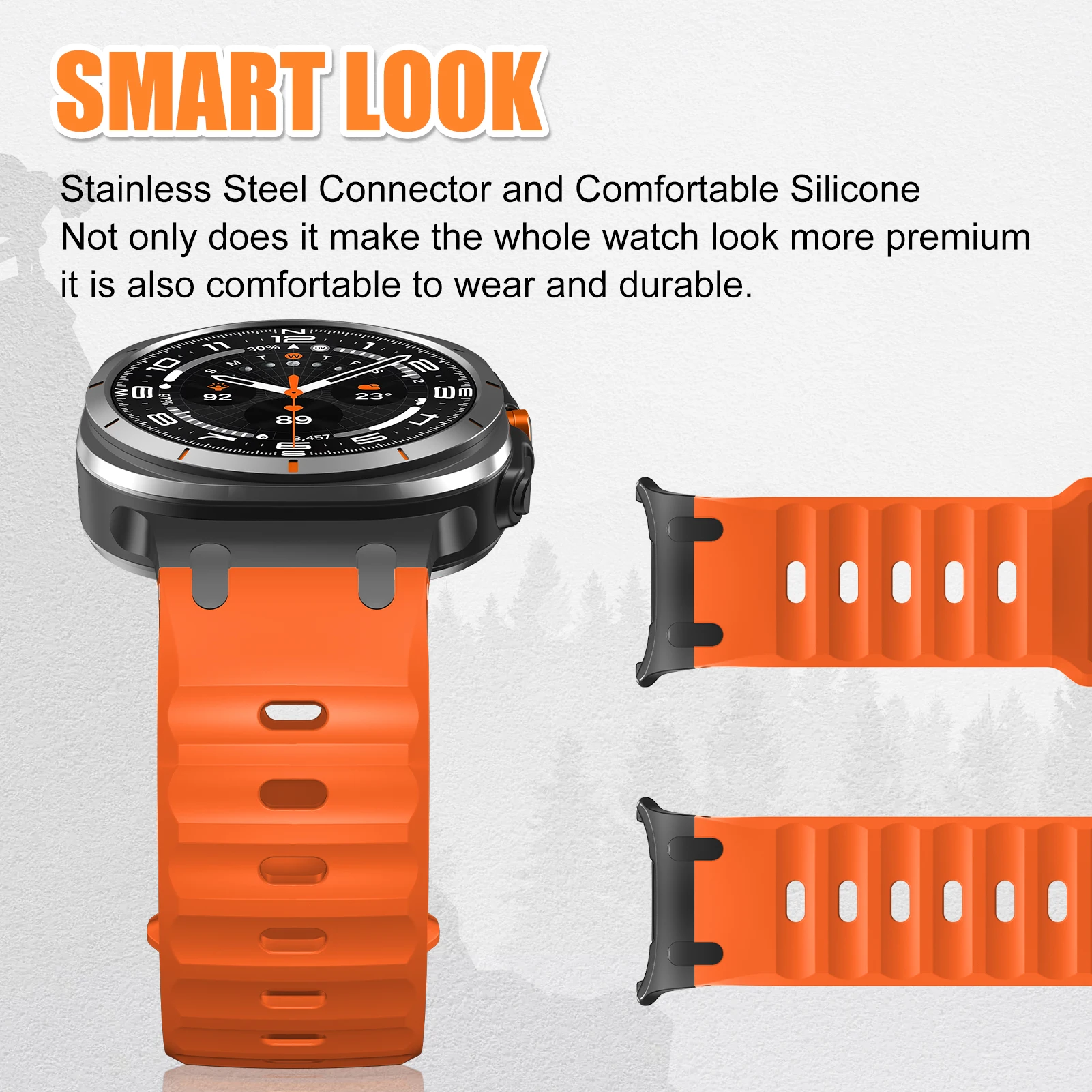 Enhanced Sport Wristband: Premium Metal & Silicone Bracelet Strap