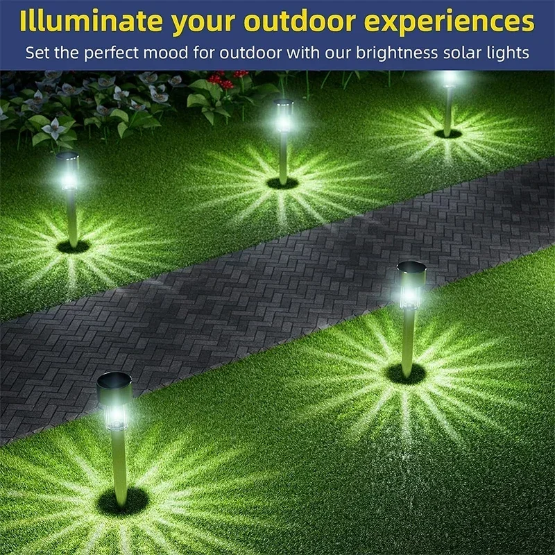 Description Picture 2 of item2024New Solar Outdoor Lights Garden Lamp Solar Powered Waterproof Landscape Path Outdoor for Yard Backyard Lawn Patio Decorative