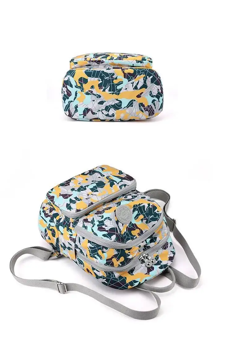 Oxford Tuch Gedruckt Blume Große Kapazität Doppel Schulter Taschen Rucksack frauen Casual Gedruckt Mittleren alters frauen Schule Tasche – Detail 26