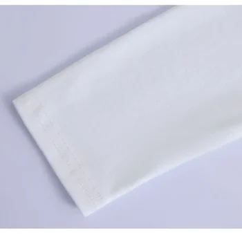 تي شيرتات طويلة الأكمام Camisetas ملابس نسائية غير رسمية للخريف تي شيرت قطني فضفاض تي شيرت نسائي برقبة على شكل V تي شيرت نسائي أساسي 5