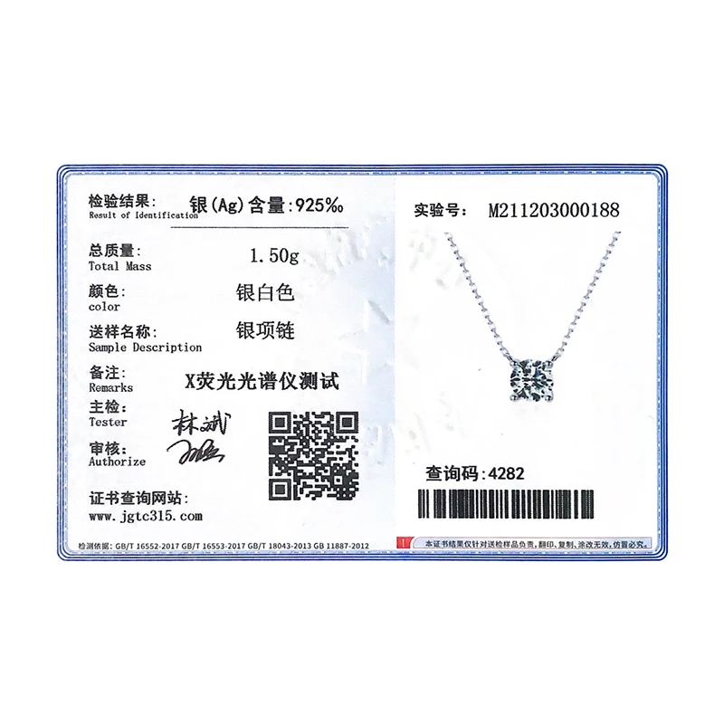 Modian Classic 925 Sterling Silver Round Simple Clear CZ Chain Necklaces Pendant For Women Wedding Engagement Statement Jewelry